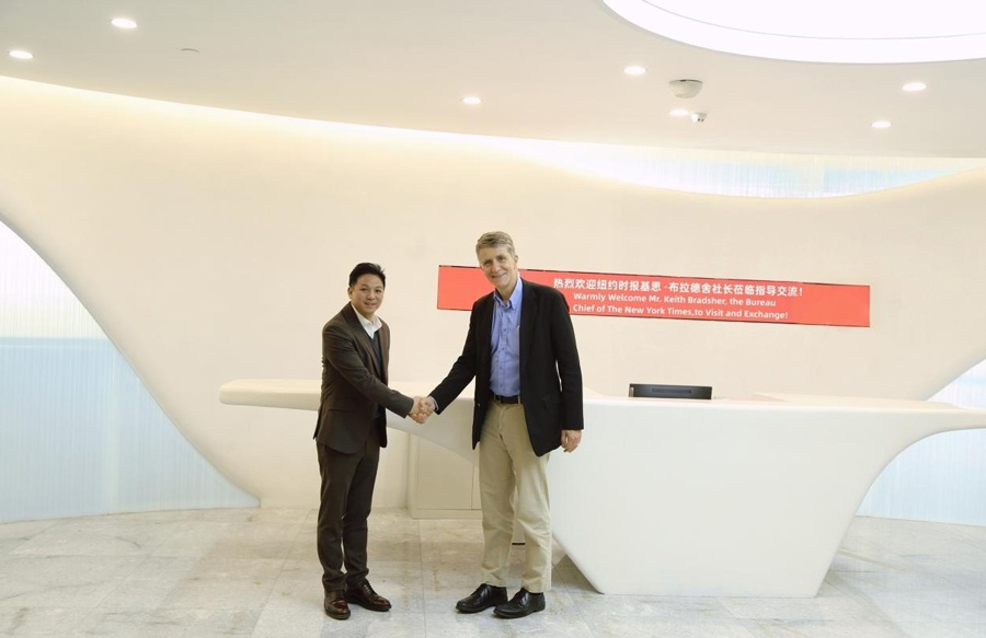 《紐約時(shí)報(bào)》基思·布拉德舍（Keith Bradsher）社長(zhǎng)親訪廣東首信環(huán)保